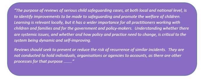 Child Safeguarding Practice Reviews